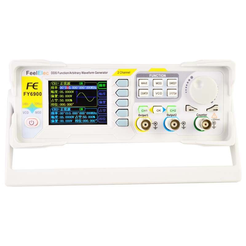 FY6900 Dual Channel DDS Functi - огляд і ціна Dual Channel Arbitrary Waveform Function Generator 60Mhz